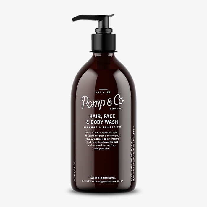 Eksklusiv luksus shampoo til mænd fra Pomp & Co.